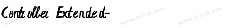 Controller Extended字体转换